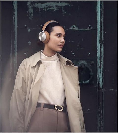 Bang & Olufsen Beoplay HX Ασύρματα / Ενσύρματα Over Ear Ακουστικά με 35 ώρες Λειτουργίας Ασημί / Καφέ