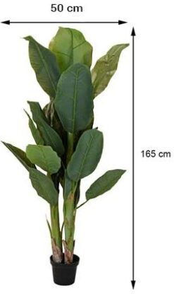 Τεχνητό Φυτό σε Γλάστρα Μαύρο 165cm