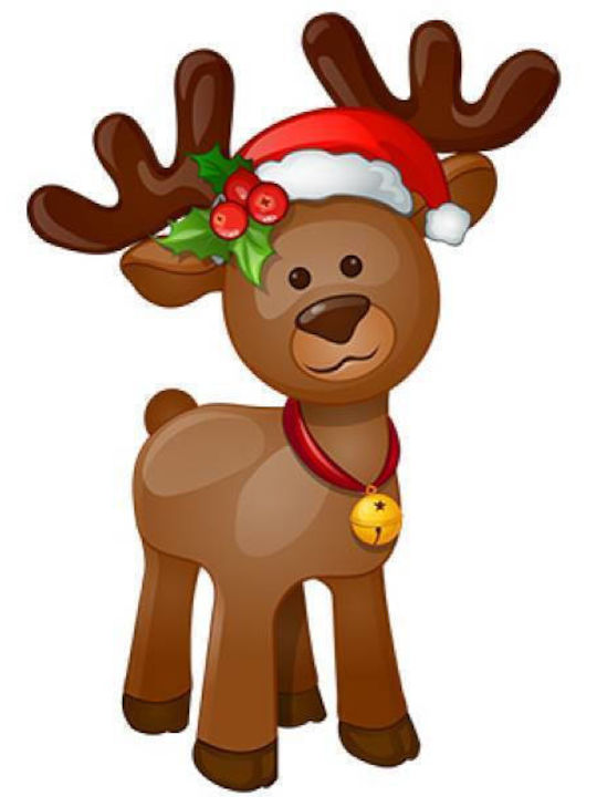 Takeposition Hanorac pentru copii Alb Cool Christmas Reindeer Cartoon