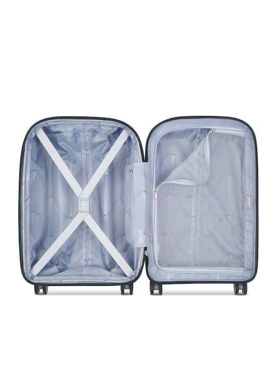 Delsey Clavel Cabin Travel Suitcase Hard Blue with 4 Wheels Height 55cm 384580102