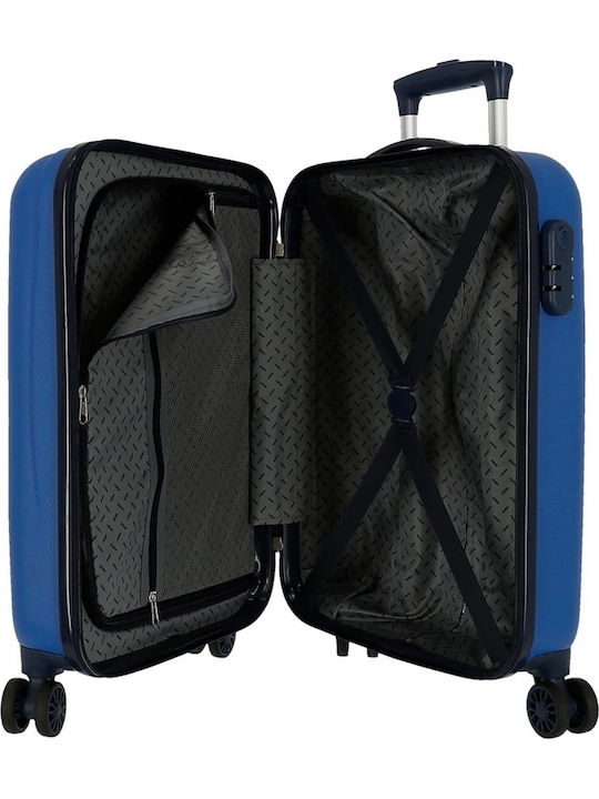 Disney Children's Cabin Travel Suitcase Hard Blue with 4 Wheels Height 55cm
