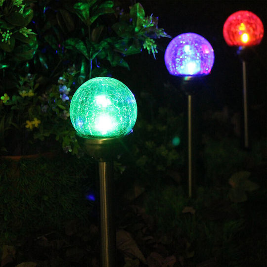 Xanlite Spiked Solar Light Ball with Photocell IP44 8x8x36.5cm