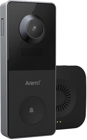 Arenti Wireless Doorbell Wi-Fi Compatible with Alexa Black