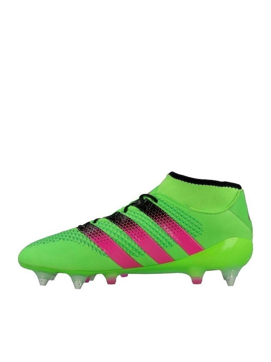 adidas Ace 16.1 Primeknit Soft Ground Boots SG Ποδοσφαιρικά Παπούτσια με Τάπες Πράσινα adidas Ace 16.1 Primeknit Soft Ground Boots SG Ποδοσφαιρικά Παπούτσια με Τάπες Πράσινα