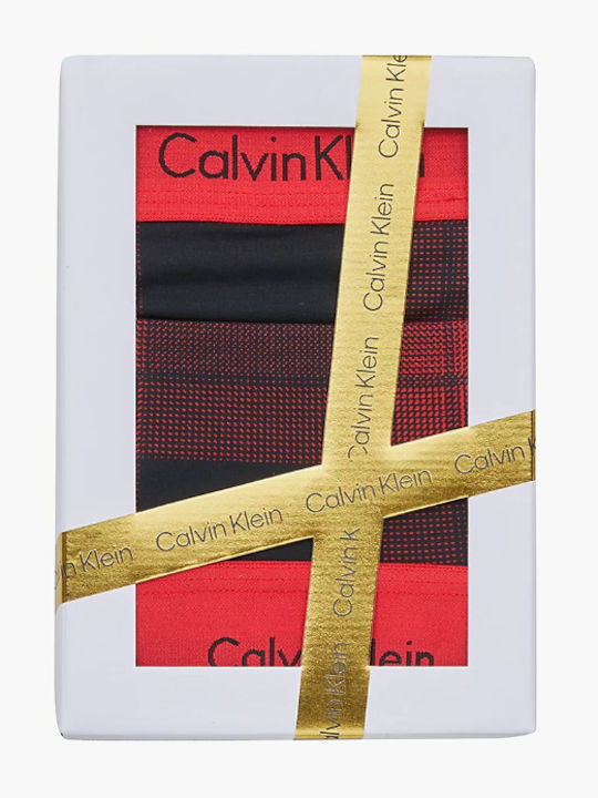 Calvin Klein Dantelat Set de Lenjerie Bralette cu Șir de caractere Roșu