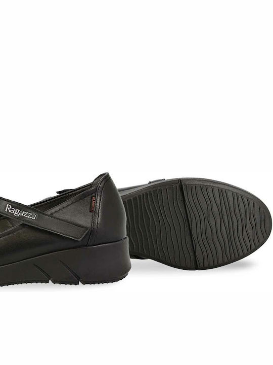 Дамски балетни обувки Black matte