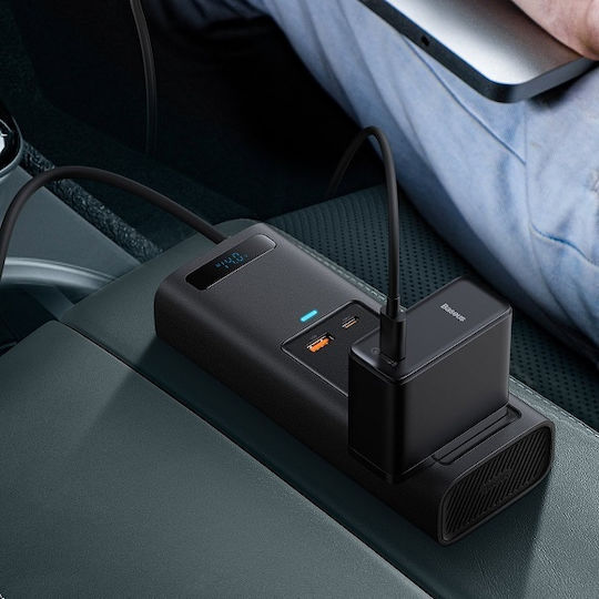 Baseus Car Inverter 150W for 12V DC with 2xUSB
