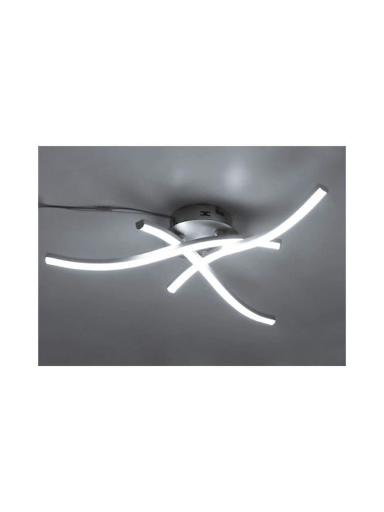 Plafonieră de Tavan 43buc Argintiu cu LED Integrat