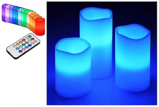 LED RGB Decorative Table Lamp Candle 3pcs
