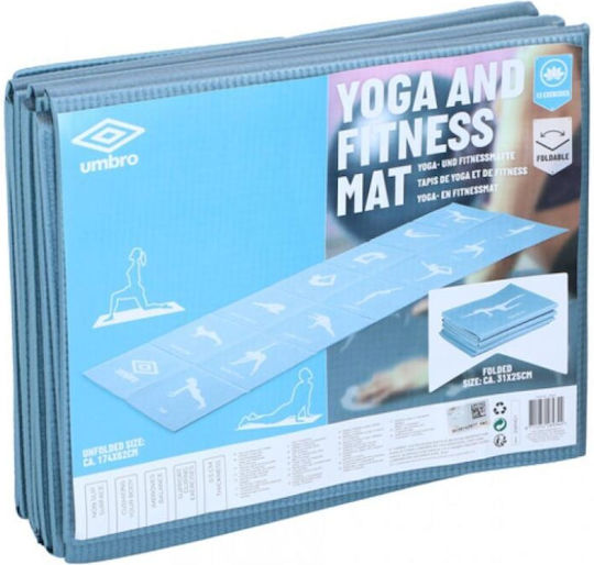 Umbro Αναδιπλούμενο Στρώμα Γυμναστικής Yoga Μπλε (171x61x0.5cm)