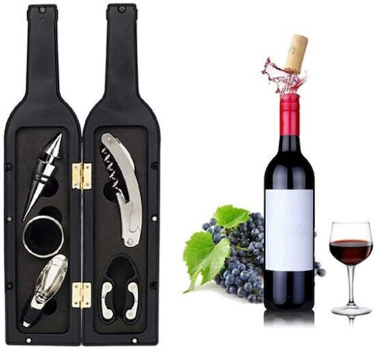 Set de accesorii pentru vin Suport pentru sticlă cu închidere magnetică 6buc AT0001035
