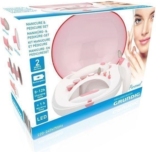 Grundig Pedicure Set Freză pentru Unghii Electrică Alb