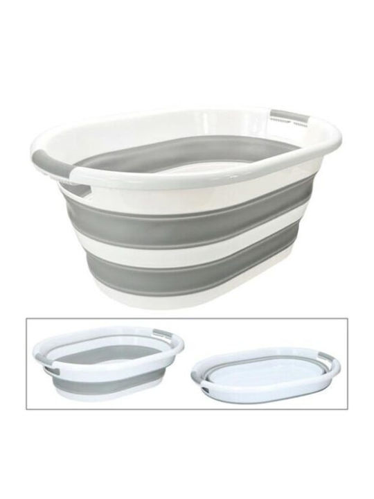Coș de Depozitare Plastic Alb 27lt 1buc