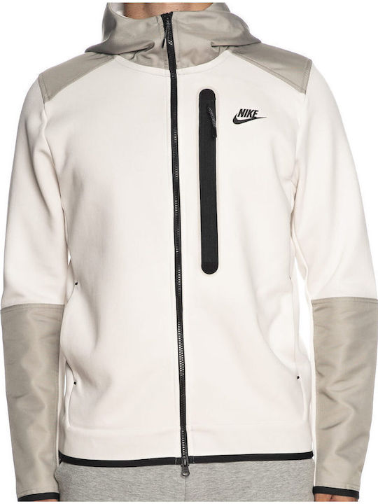 Sportswear Tech Fleece Ζακέτα με Κουκούλα Γκρι