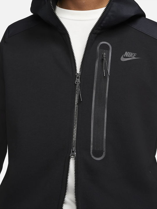 Спортна Яке Tech Fleece с Качулка Черна