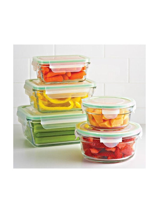 Glasslock Lunchbox Glas Blue Geeignet für die Mikrowelle 1200ml 1Stück