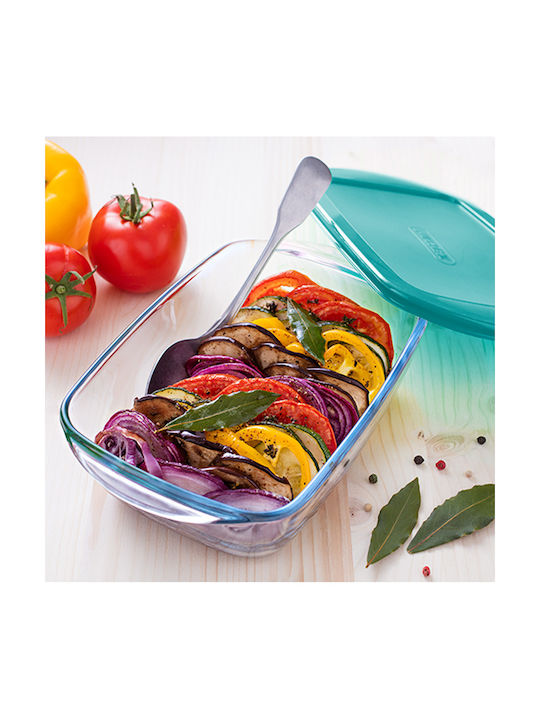 Pyrex Δοχείο Φαγητού Γυάλινο Πράσινο 750ml