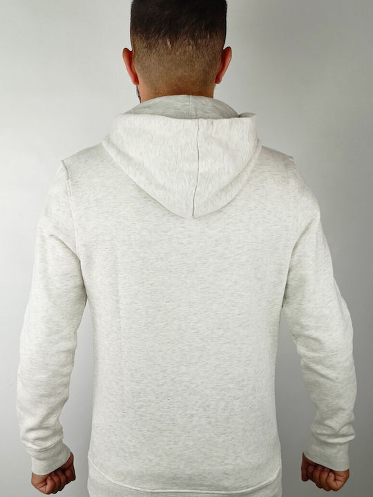 Jack & Jones Herren Sweatshirt mit Kapuze Weiß