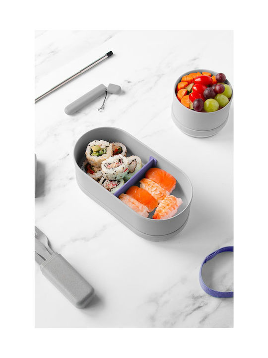 Lund London Bamboo Lunch Box Bento Grey 650ml