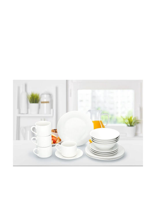 Alpina Porcelain Dinnerware Set White 16pcs