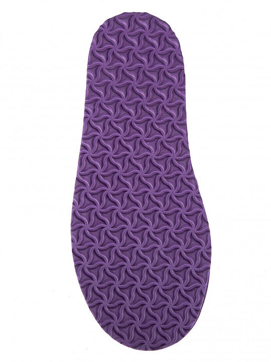Din Piele Papuci de Damă de Iarnă Violet