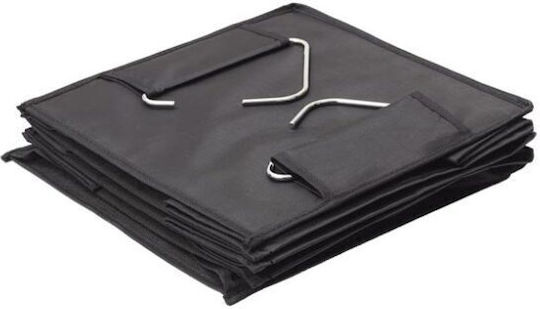 Fabric Hanging Storage Case For Clothes in Black Color 30x30x80.5cm 1pcs