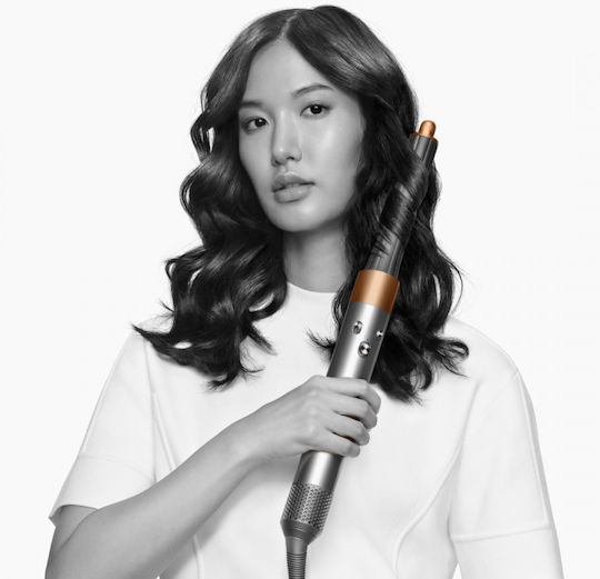 Dyson HS05 Airwrap Complete Long Electric Brush with Air & Rotating Head for Straightening and Curls 1300W Vinca Blue/Rose