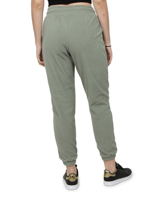 Only Damen-Sweatpants Jogger Khaki Vlies