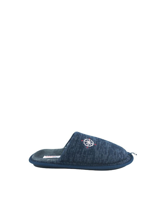 Adam's Shoes Men's Slipper Navy Blue