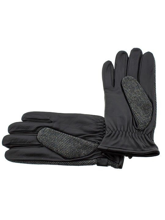 Guy Laroche Μαύρα Ανδρικά Δερμάτινα Γάντια
