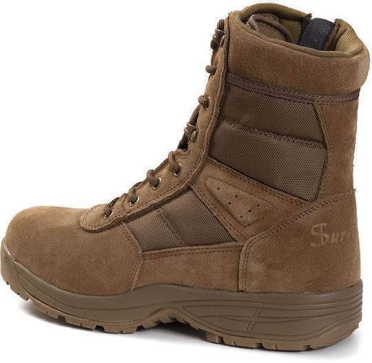 Survivors Military Boots Spiral 8.0 SZ Suede Desert 00329