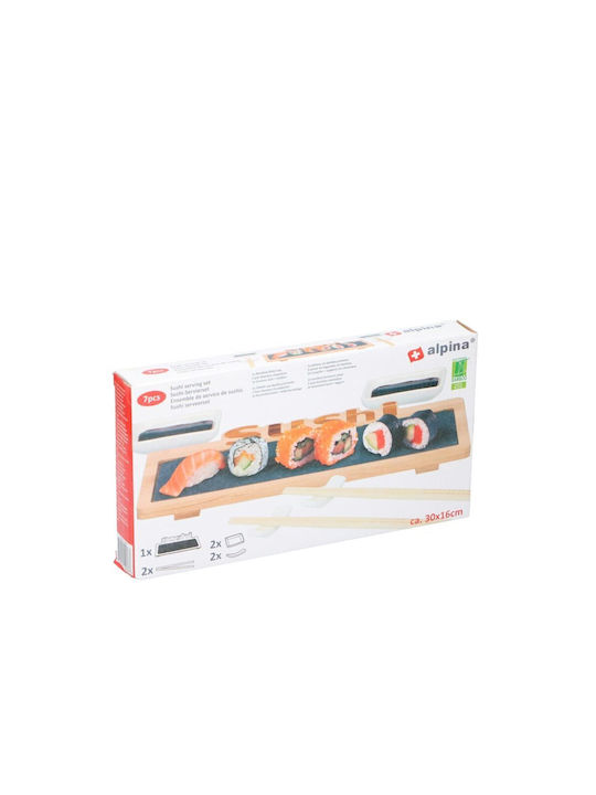 Alpina Appliances Πλατώ Σερβιρίσματος από Πέτρα 30x16x3εκ. 7τμχ