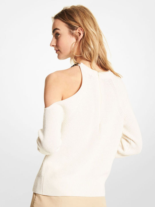 Michael Kors Women's Long Sleeve Sweater White