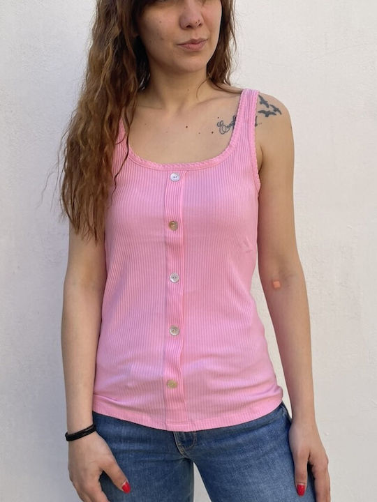 Vero Moda Bluza de Damă de Vară Fără mâneci Prism Pink