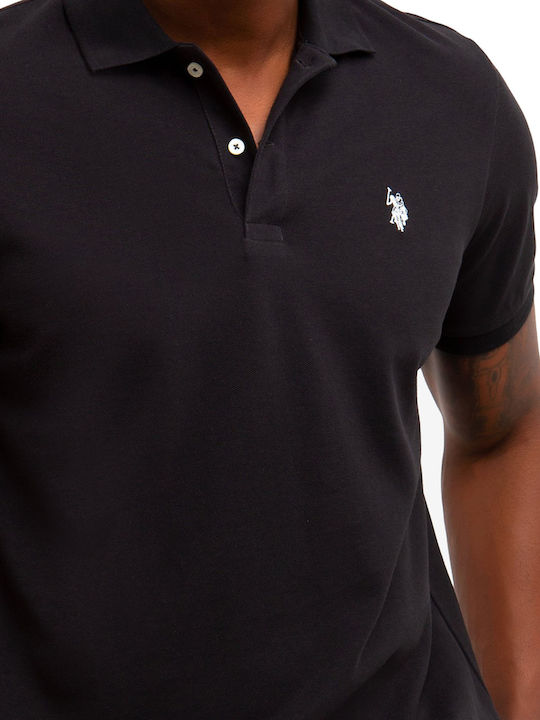 U.S. Polo Assn. Men's Short Sleeve Blouse Polo Black