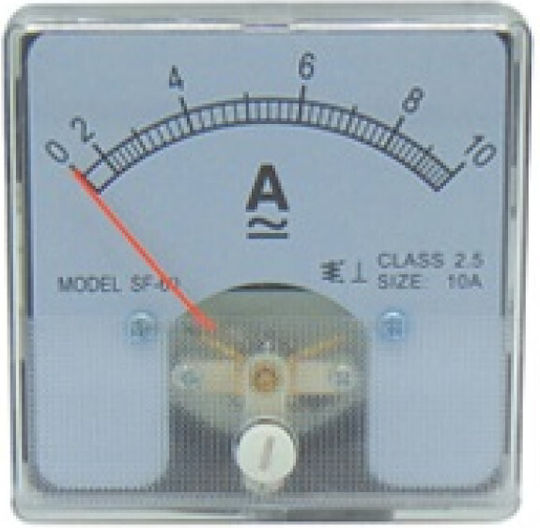 SF-60 Electric Panel Meter Ammeter Single Phase AC 0-10A 60x60mm 01.034.0307