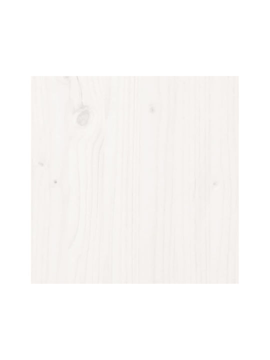 vidaXL Ράγα Μπάνιου Μονή Επιτοίχια με Βίδες ​110x110cm Λευκή