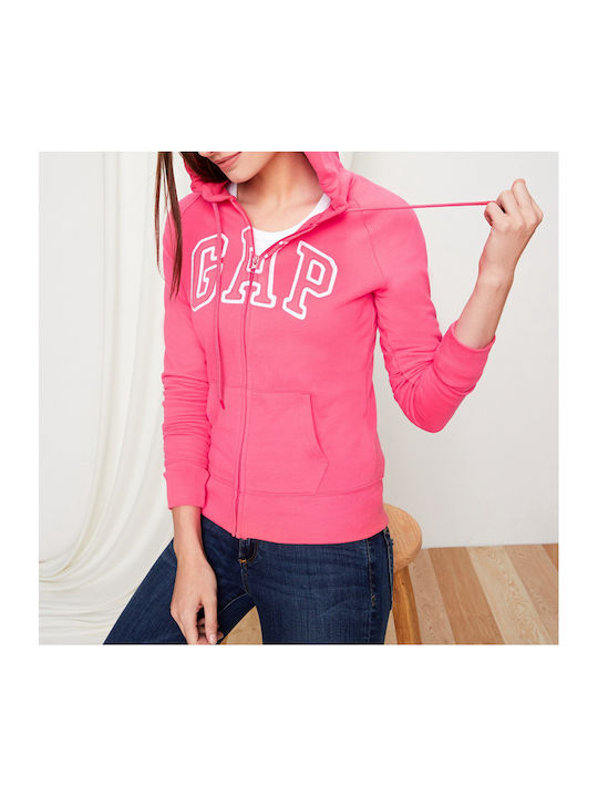 GAP Women's Hooded Cardigan Pink