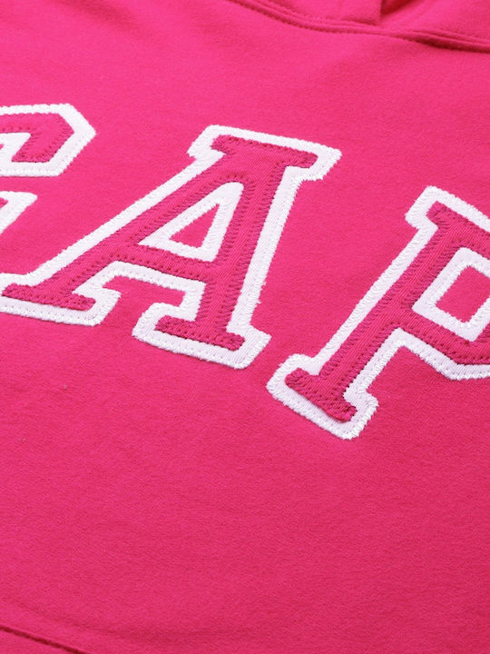 Damen Sweatshirt Kapuzen Fuchsie