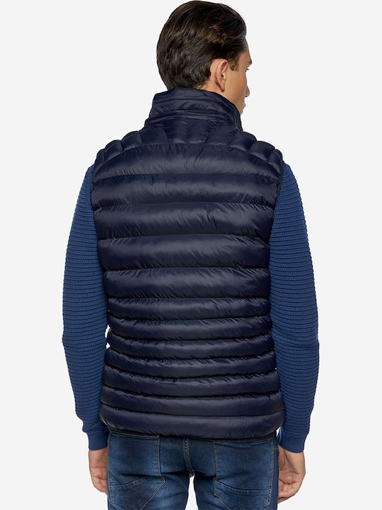Sleeveless Jacket Puffer Navy Blue