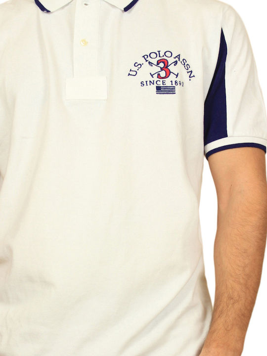 U.S. Polo Assn. Men's Short Sleeve Blouse Polo White