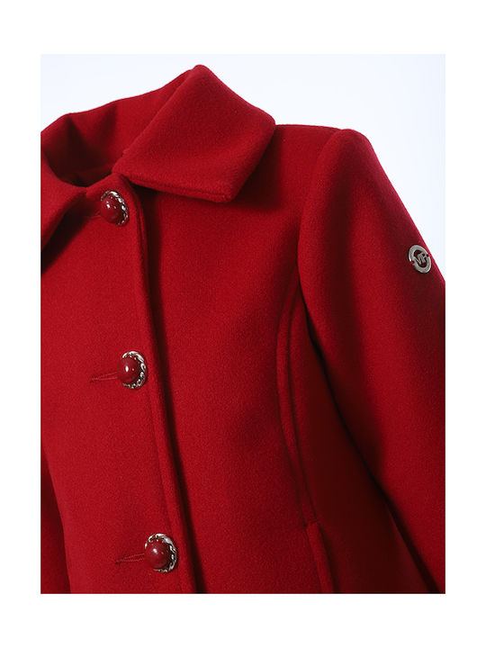 Matoufrance Kids Coat Long Red