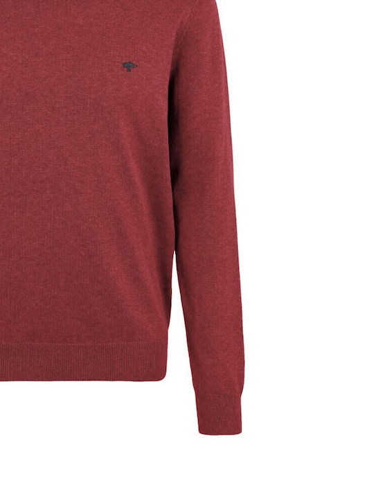 Fynch Hatton Herren Langarm-Pullover Rot