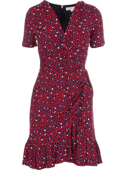 Καλοκαιρινό Midi Φόρεμα Κρουαζέ Blue / Red
