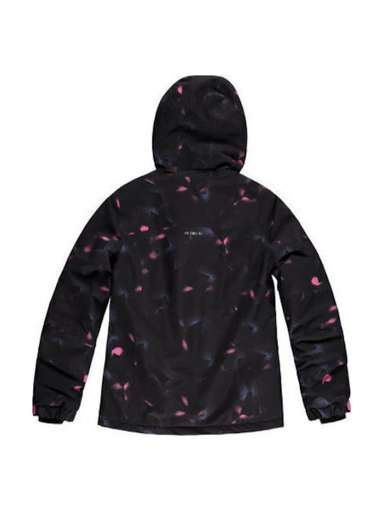 Dazzle Ski Snowboard Waterproof Kids Sports Coat Long Hooded Red
