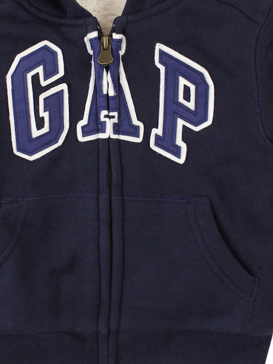 Kids Sweatshirt Cardigan Navy Blue