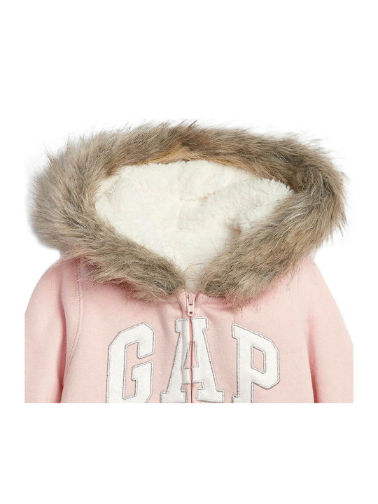 GAP Kids Cardigan Sweatshirts Hooded Pink