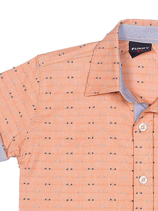 Funky Kids Polka Dot Shirt Orange