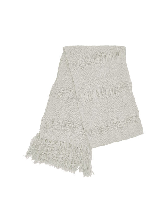 Women's Pasmina scarf with fringes White code 3582