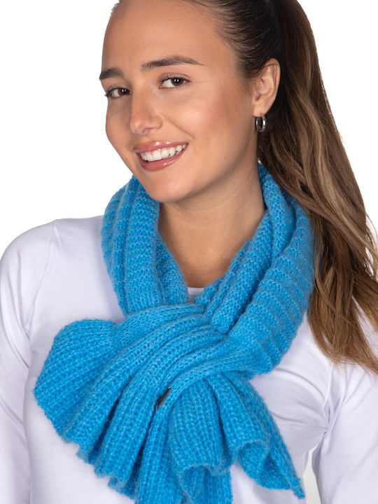 Cross neck scarf - Blue 10739K